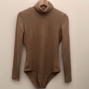 Brand new - Tan/camel turtleneck bodysuit